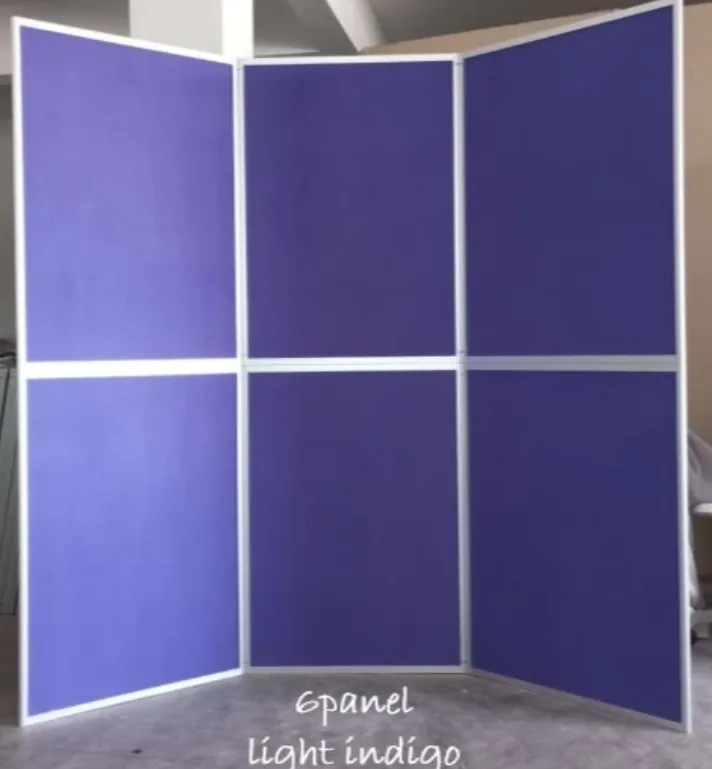 Papan Pameran Lipat Indigo, Pandangan Sisi Papan Pameran Lipat Indigo, Pandangan Sisi