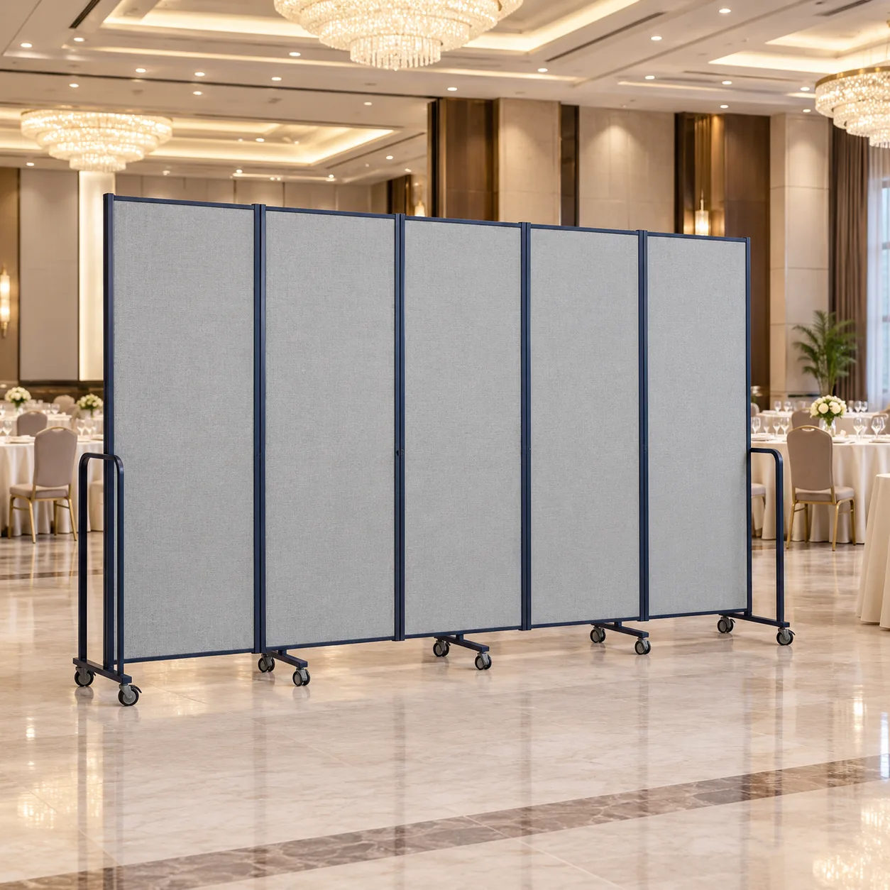 Pembahagi Ruang Mudah Alih 5 Panel Pembahagi Ruang Mudah Alih 5 Panel