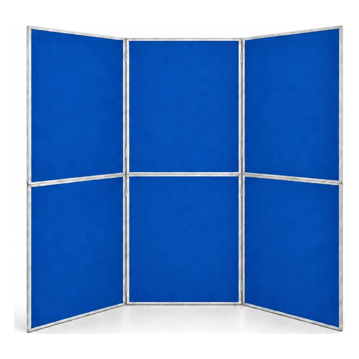 Smart Folding Display Panel 6 kaki 6 Panel tanpa header, Biru Diraja